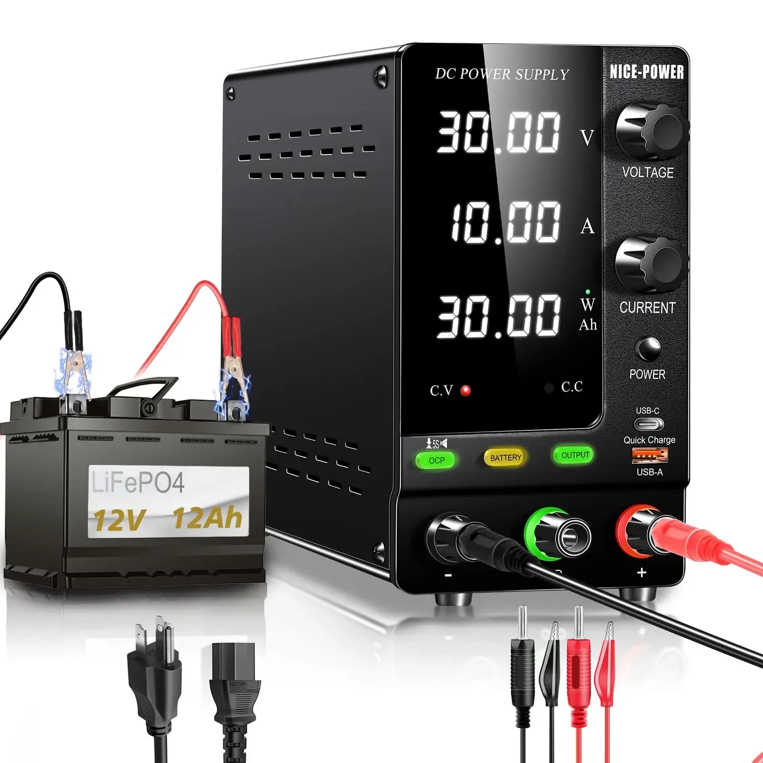 Dc Power Supply Variable - NICE-POWER DC Power Supply Variable 30V