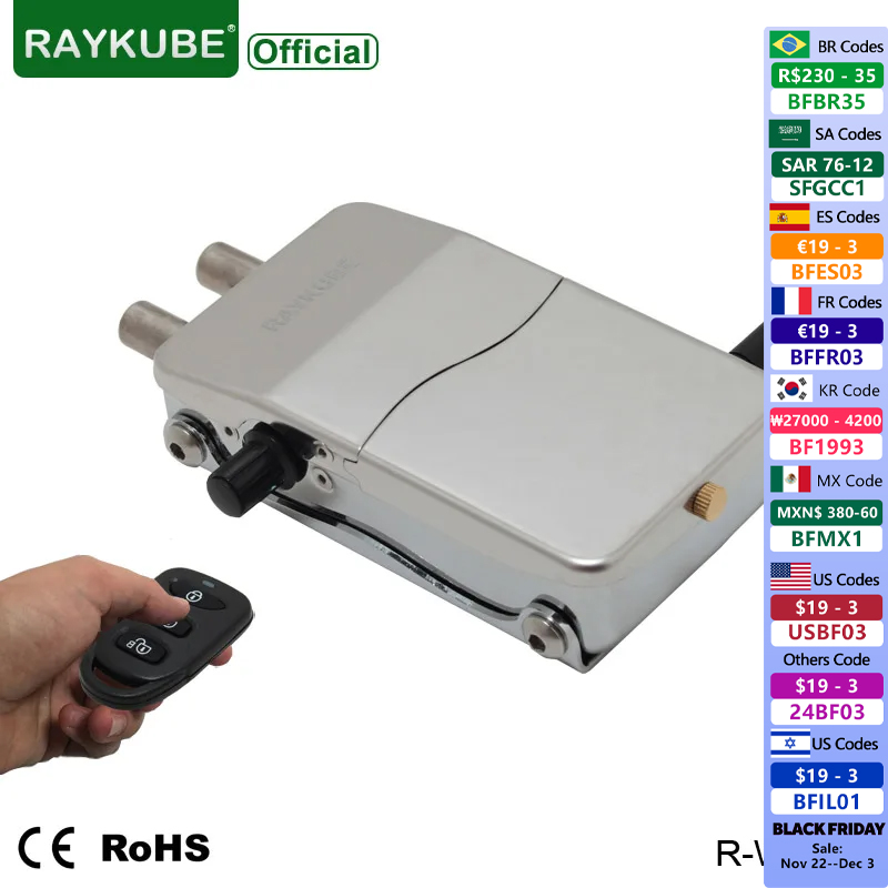 R/Diy Electronics - RAYKUBE Cửa Điện Tử Móc Khóa