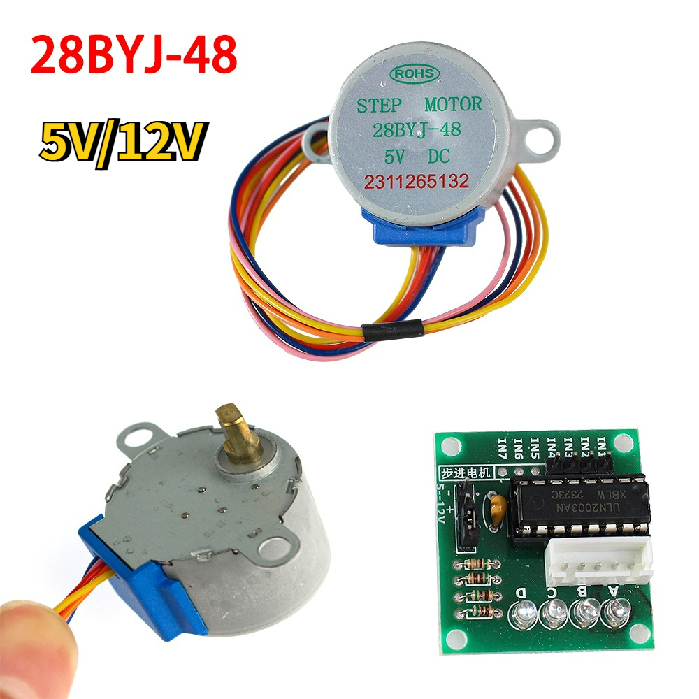 Stepper Motor 28Byj - 28BYJ-48 Stepper Motor Kit 5V/12V 4-Phase