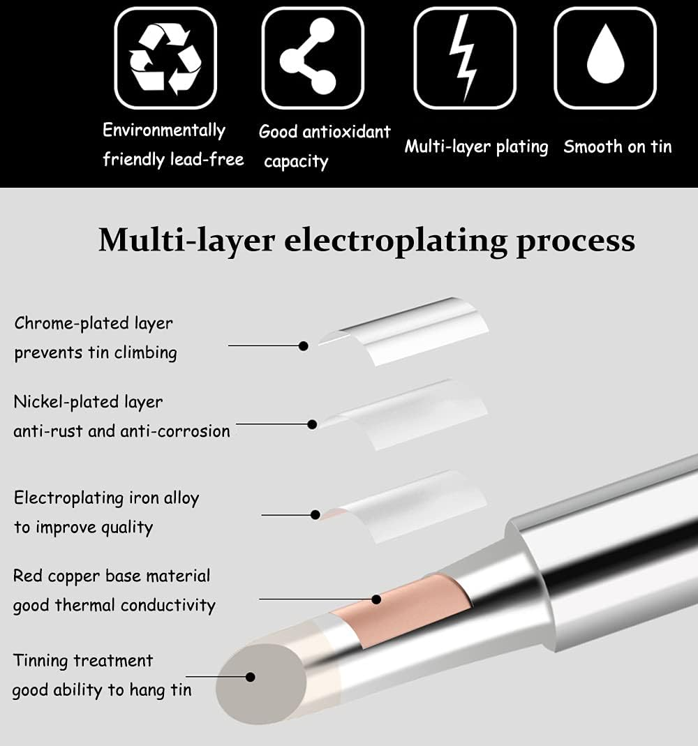5PCS/10PCS Soldering Iron Tips - đánh giá và giá Diy Motorcycle Electronics