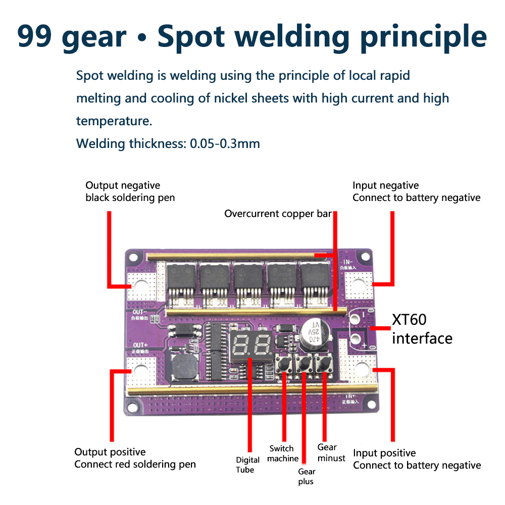 12V Spot Welder DIY Kits Power - đánh giá và giá Diy Electronics Spot Welder