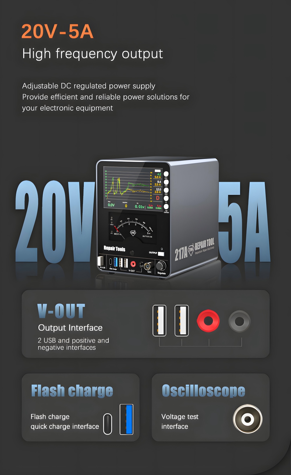 TBK217A DC Power Supply 150W A - đánh giá và giá Dc Power Supply Variable