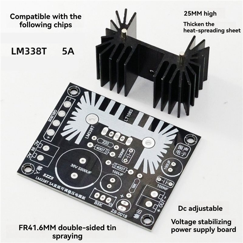 JABS-3X Adjustable Linear Regu - đánh giá và giá Diy Electronics Filament