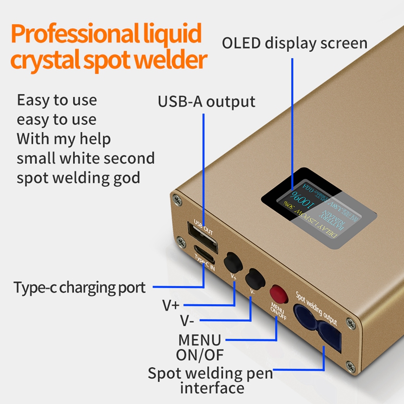10600mah DX10 Handheld Spot We - đánh giá và giá Diy Electronics Spot Welder