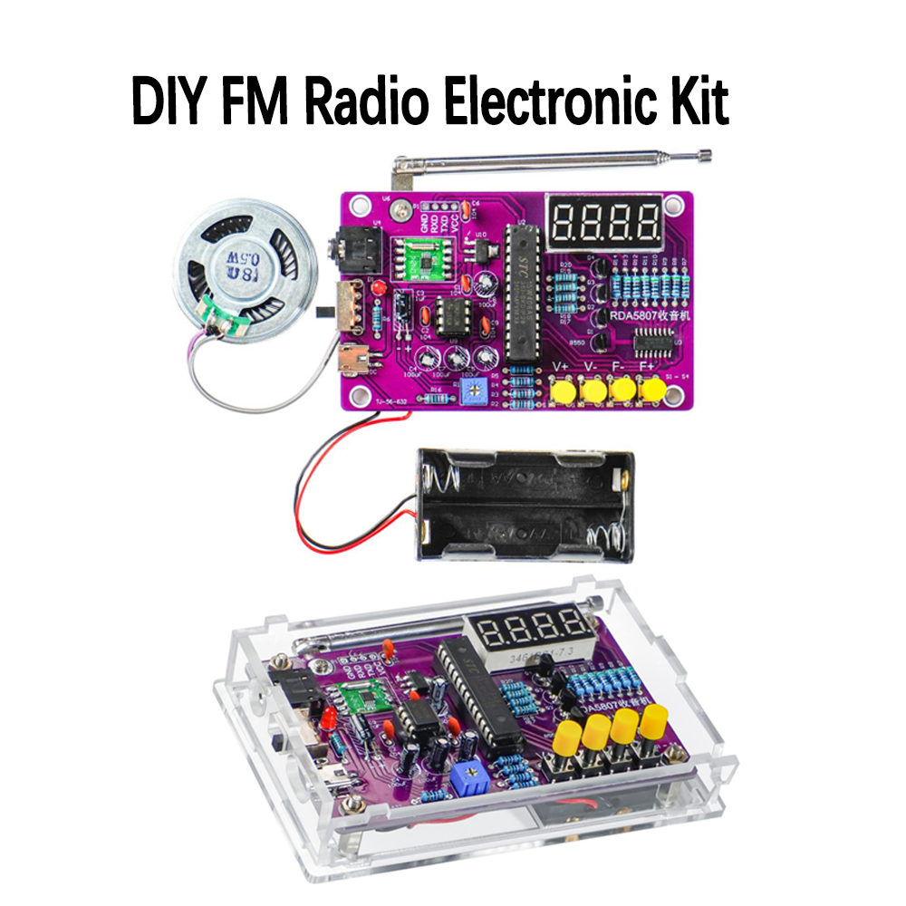 DIY FM Radio Electronic Kit 87 - đánh giá và giá Diy Projects With Electronics