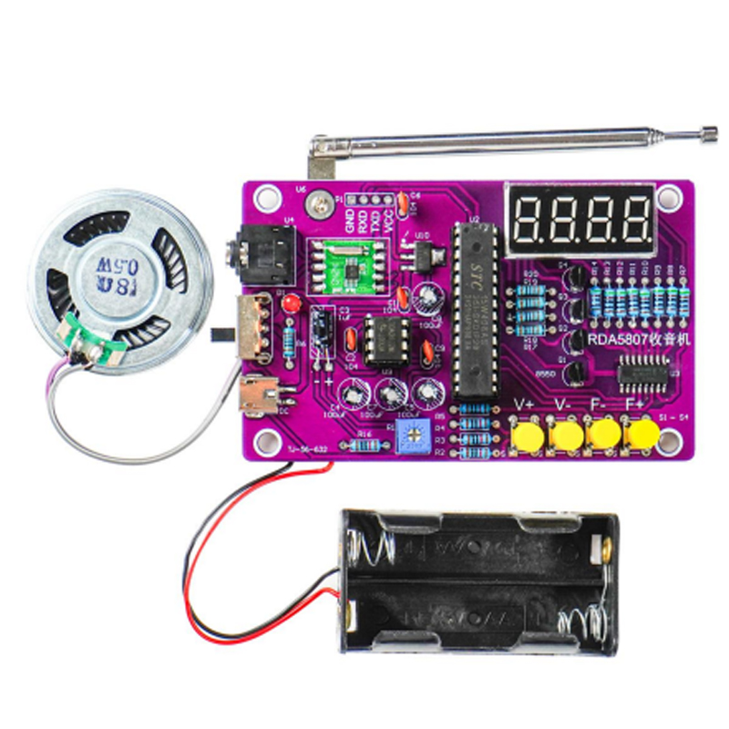DIY FM Radio Electronic Kit 87 - đánh giá và giá Diy Projects With Electronics