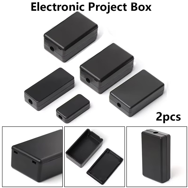 2PCS Plastic Waterproof Black  - đánh giá và giá Diy Waterproof Electronics
