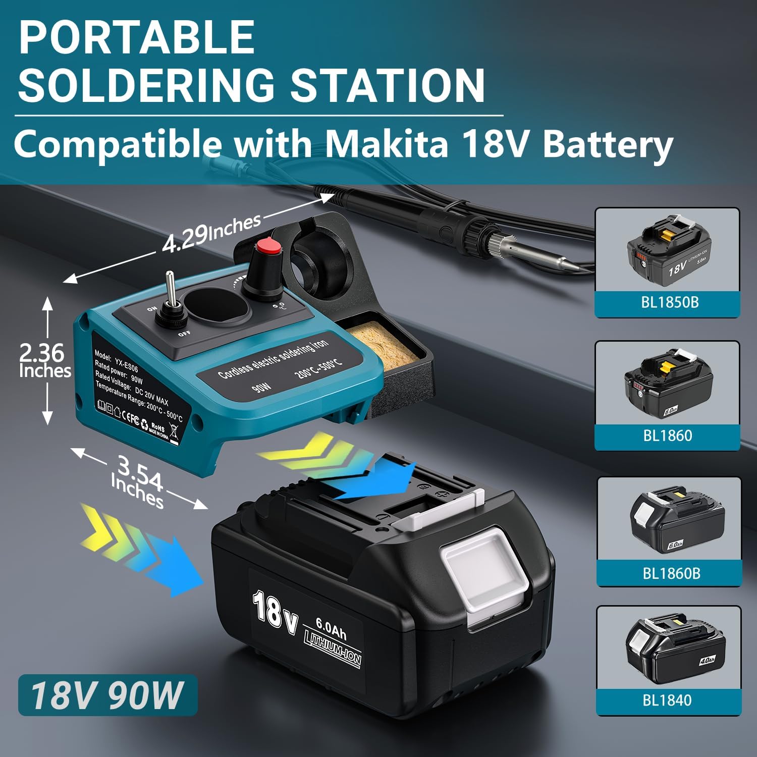 90W LED Digital Cordless Solde - đánh giá và giá Diy Electronics Power Supply